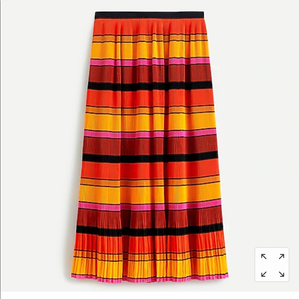 J.Crew midi pleated skirt